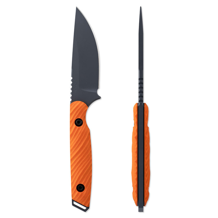  Toor Knives Field 3.0 Backcountry Blaze Fixed Blade Knife CPM-154 Drop Point, Orange G10 Handle 