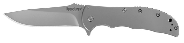  Kershaw 3655 Volt Assisted Folding Knife 410 Stainless Steel Blade, Stainless Steel Handle 