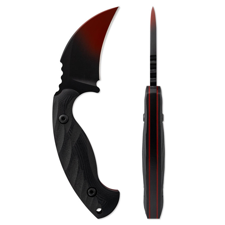  Toor Knives Karsumba Limited Edition Slasher Crimson to Black CPM 154 Blade, G10 Handle 