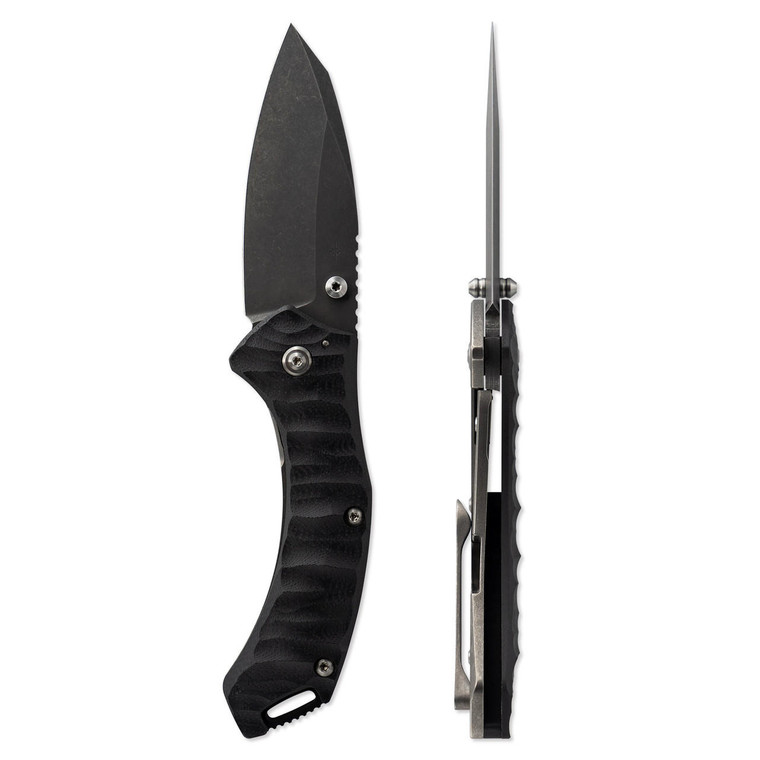  Toor Knives XT1 Charlie Carbon CPM S35VN Black  Blade, Black G-10/Titanium Handle 