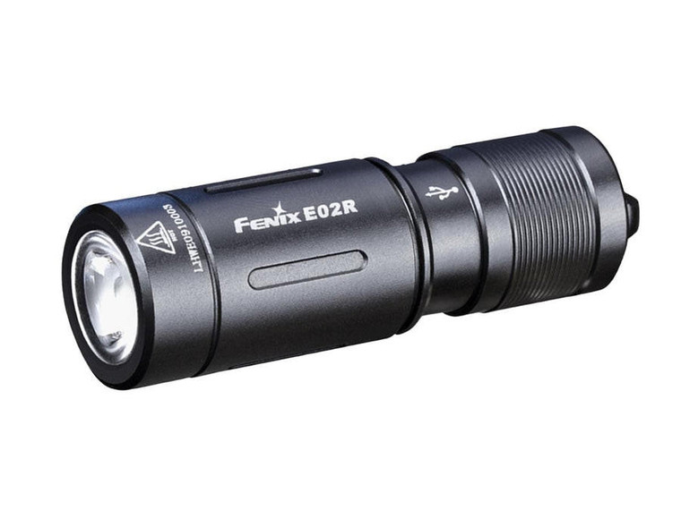  Fenix E02R Rechargeable EDC Flashlight, 200 Lumens 