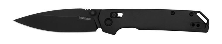  Kershaw 2038BLK Iridium Folding Knife, Black D2 Spear Point Blade, Black Handles, DuraLock 