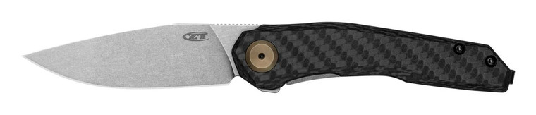 Kershaw Zero Tolerance 0545 Flipper Knife CPM-MagnaCut Drop Point Blade, Carbon Fiber and Titanium Handles 