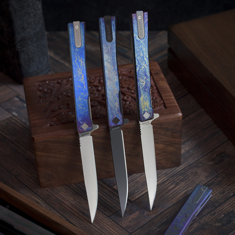 Ocaso Knives Solstice Anodized Folding Knife