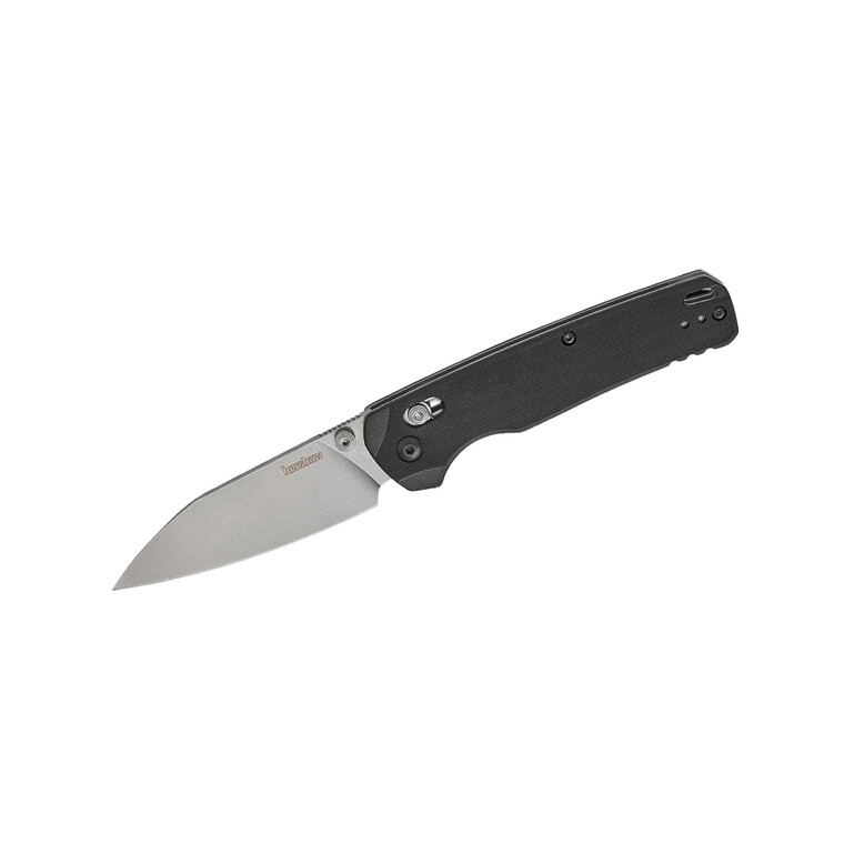 Kershaw Bel Air Folding knife Reverse Tanto Stonewash CPM-MagnaCut Blade, Black G10 Handle