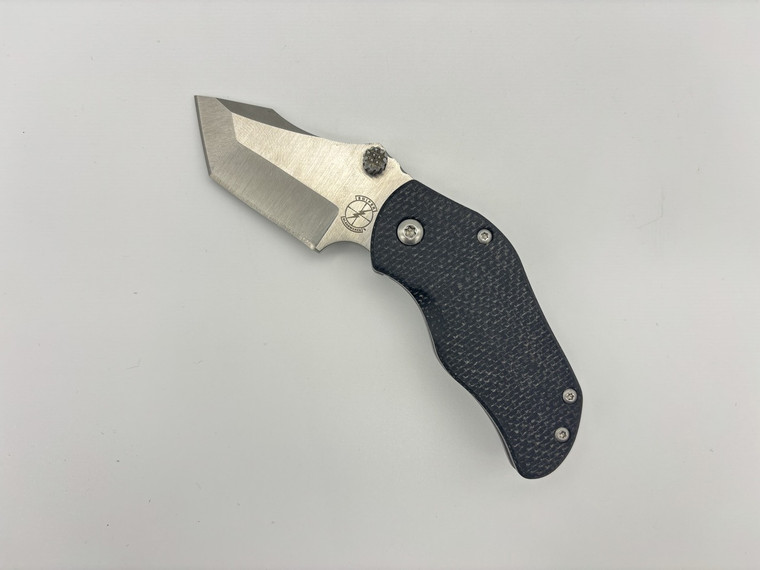 Pre-Owned Sniper Blade Works AP Tanto S35VN Satin Blade , Black G10 Handles ( Condition: New , Box: Yes ) Pre-Owned Sniper Blade Works AP Tanto S35VN Satin Blade , Black G10 Handles ( Condition: New , Box: Yes )
