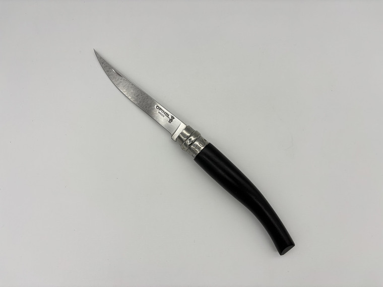Pre-Owned Opinel No.10 Stainless Steel Blade , Black wood Handle ( Condition: New , Box: Yes )