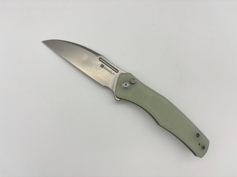 Pre-Owned Sencut Watauga D2 Wharncliffe Blade, Jade G10 Handle (Consignment: New, Box: No)