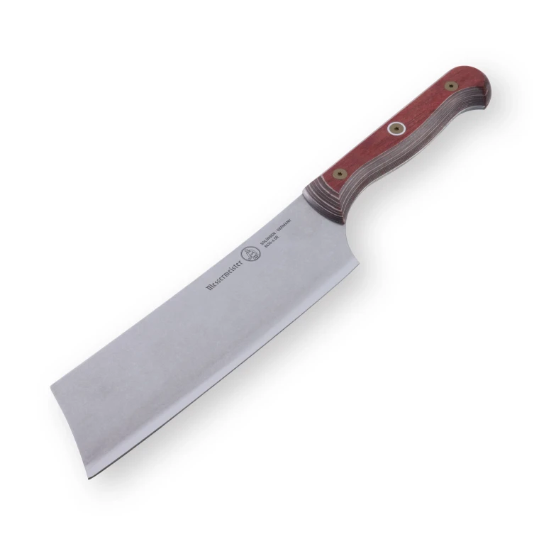 Messermeister Custom 6.5 Inch Nakiri Knife, Terra Red Handle