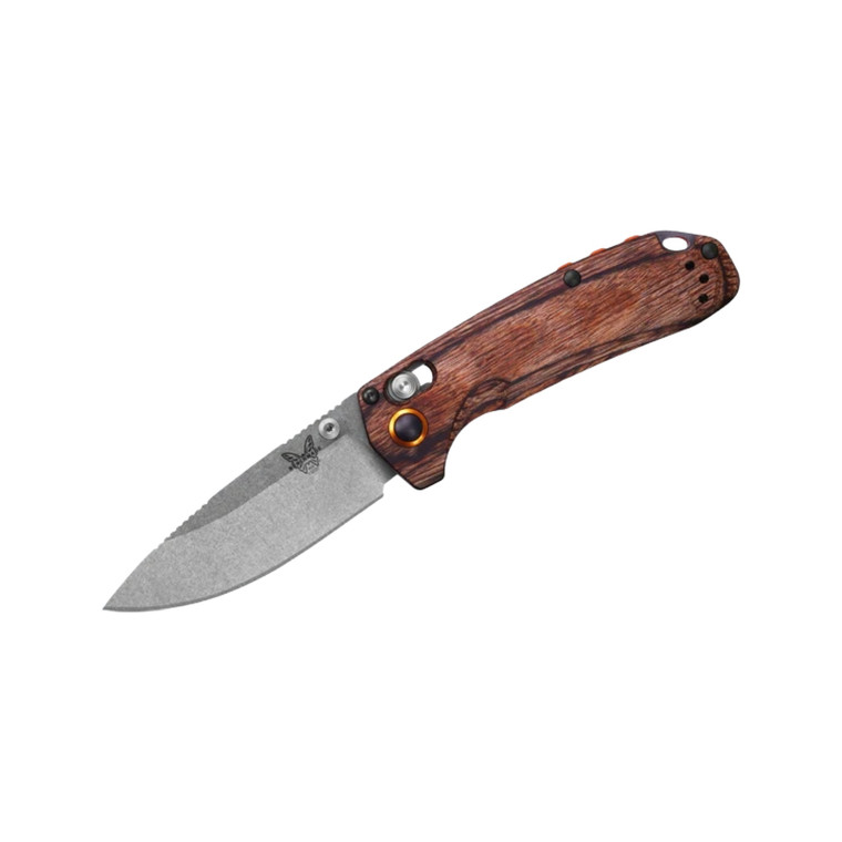 Benchmade 15032 North Fork Folding Knife, S30V Blade Steel, Stabilized Wood Handles