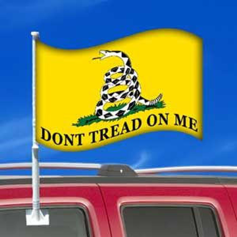  Eagle Emblems Car Flag - Dont Tread on Me - F9723 