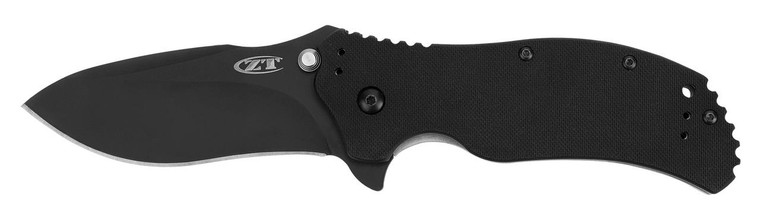 Zero Tolerance 0350 Assisted Opening Knife Black S30V Blade, Black G-10 Handles