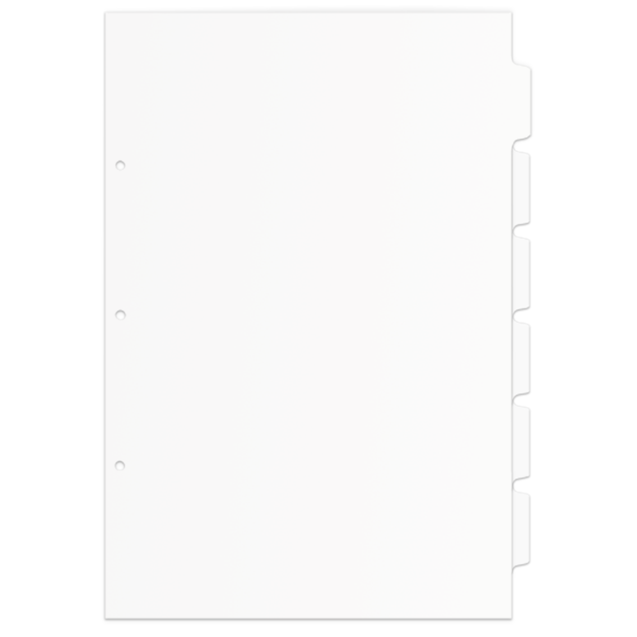 11x17 White Filing Folder ( 6 per Package)