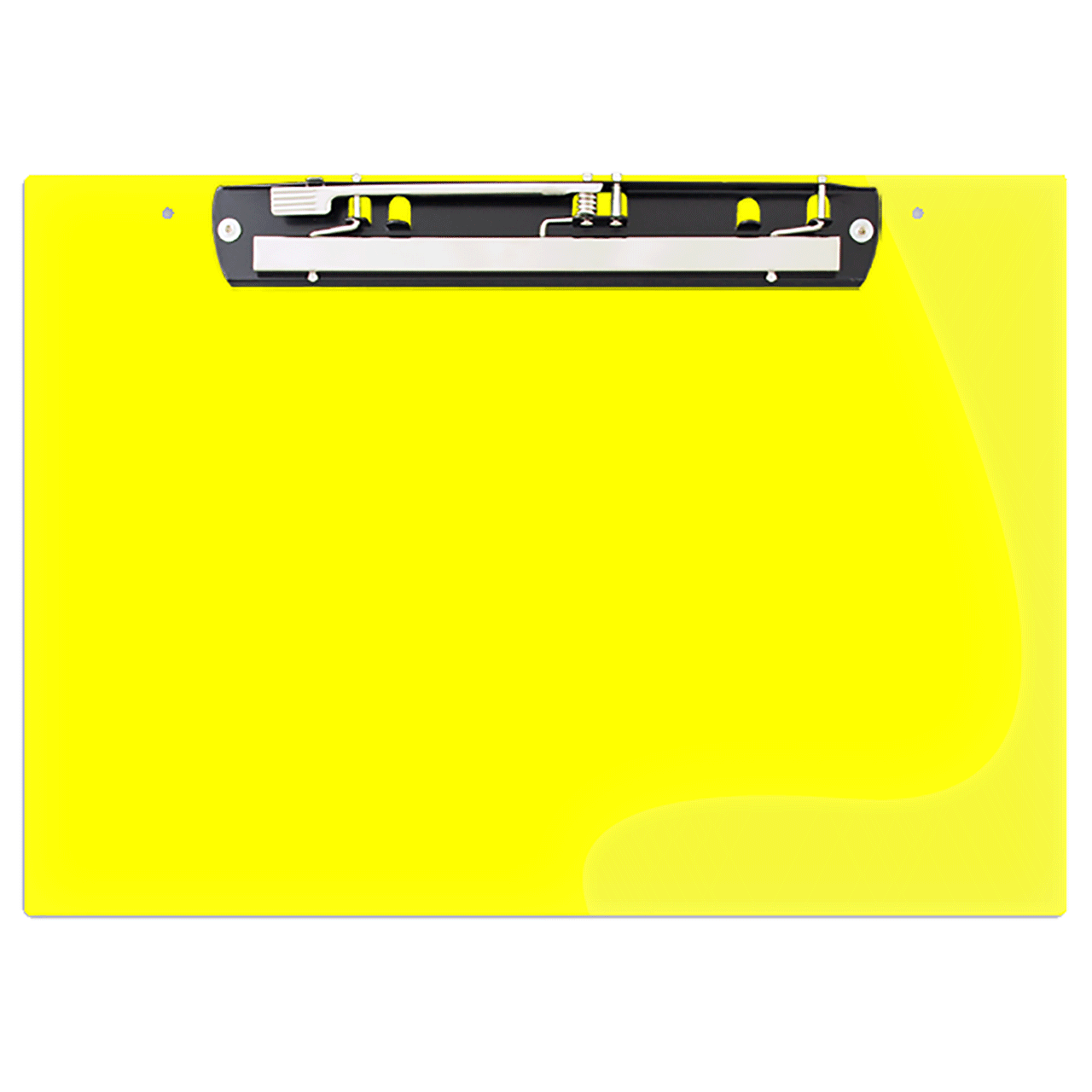 17x11 Clipboard Acrylic Panel Featuring an 11 Hinge Clip Yellow