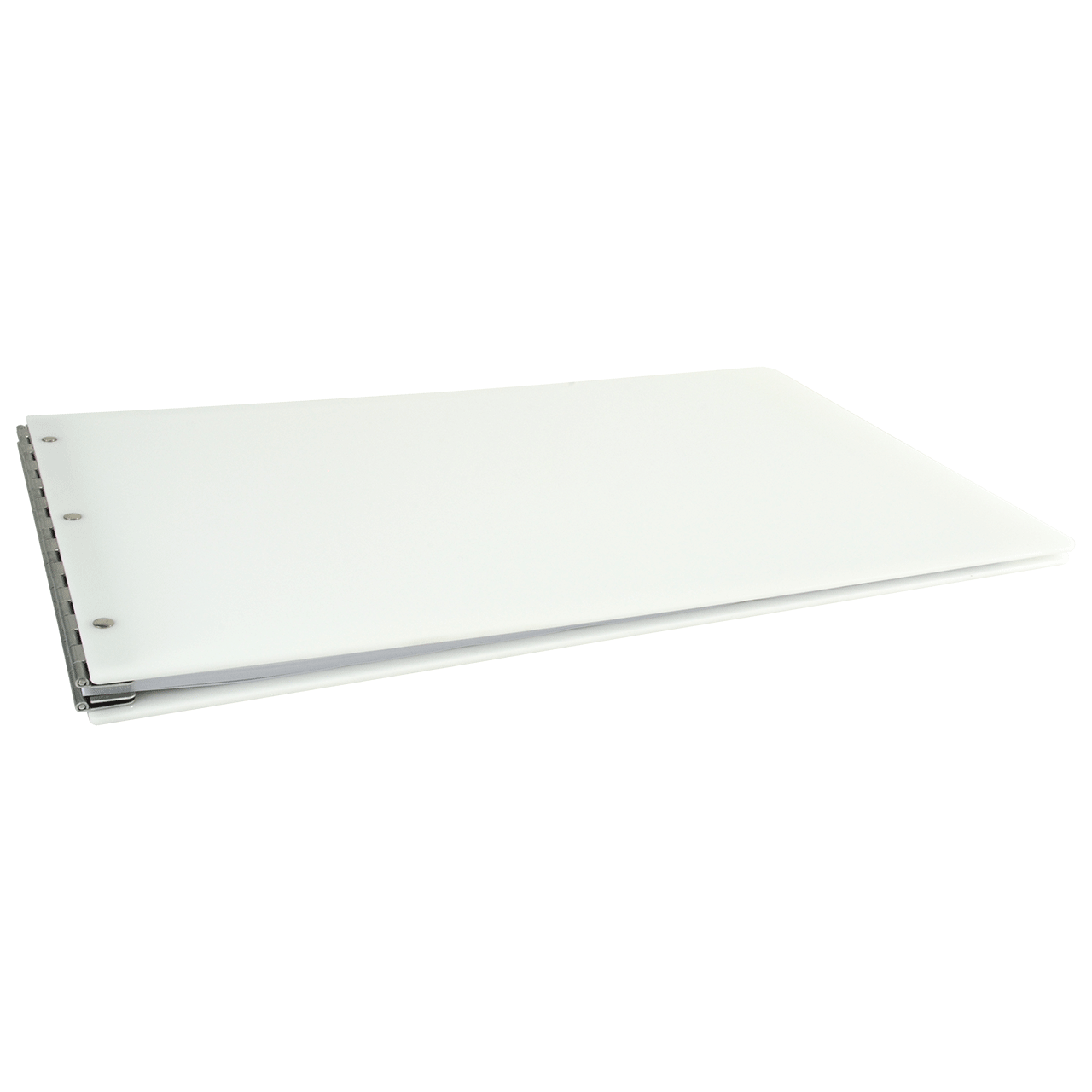11x17 Screw Post Binder Acrylic Panel with fixed posts White