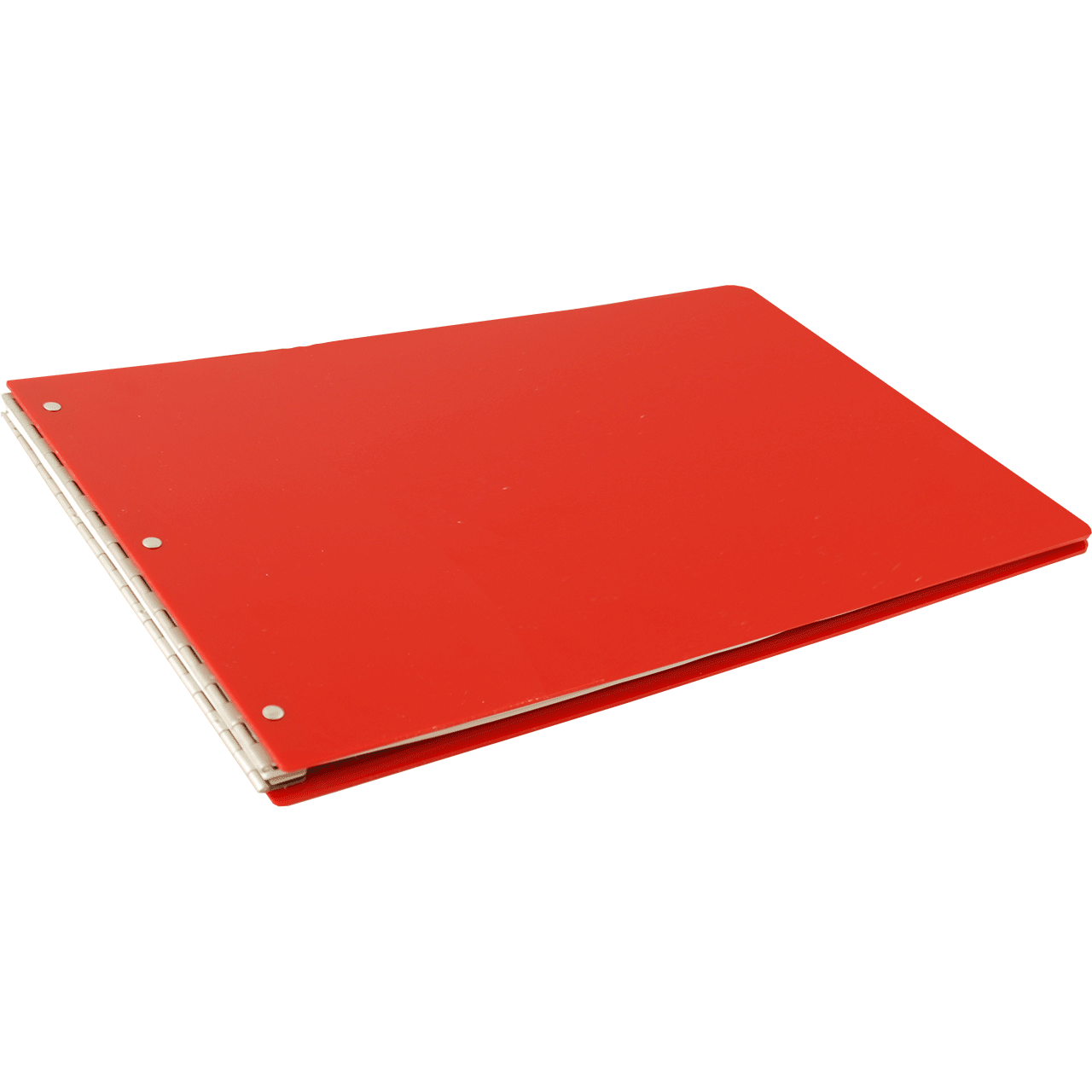11x17 Screw Post Binder Acrylic Panel with fixed posts Red