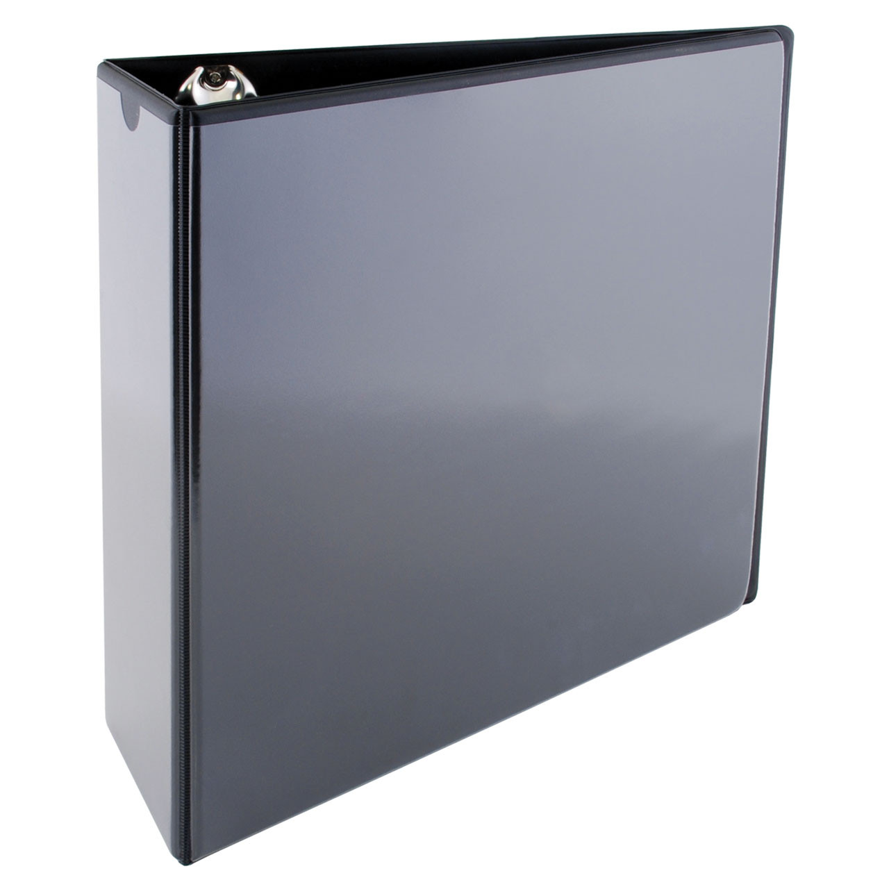 A4 Binder Vinyl Panel with pockets Featuring a 3 Angle-D 4-Ring Black