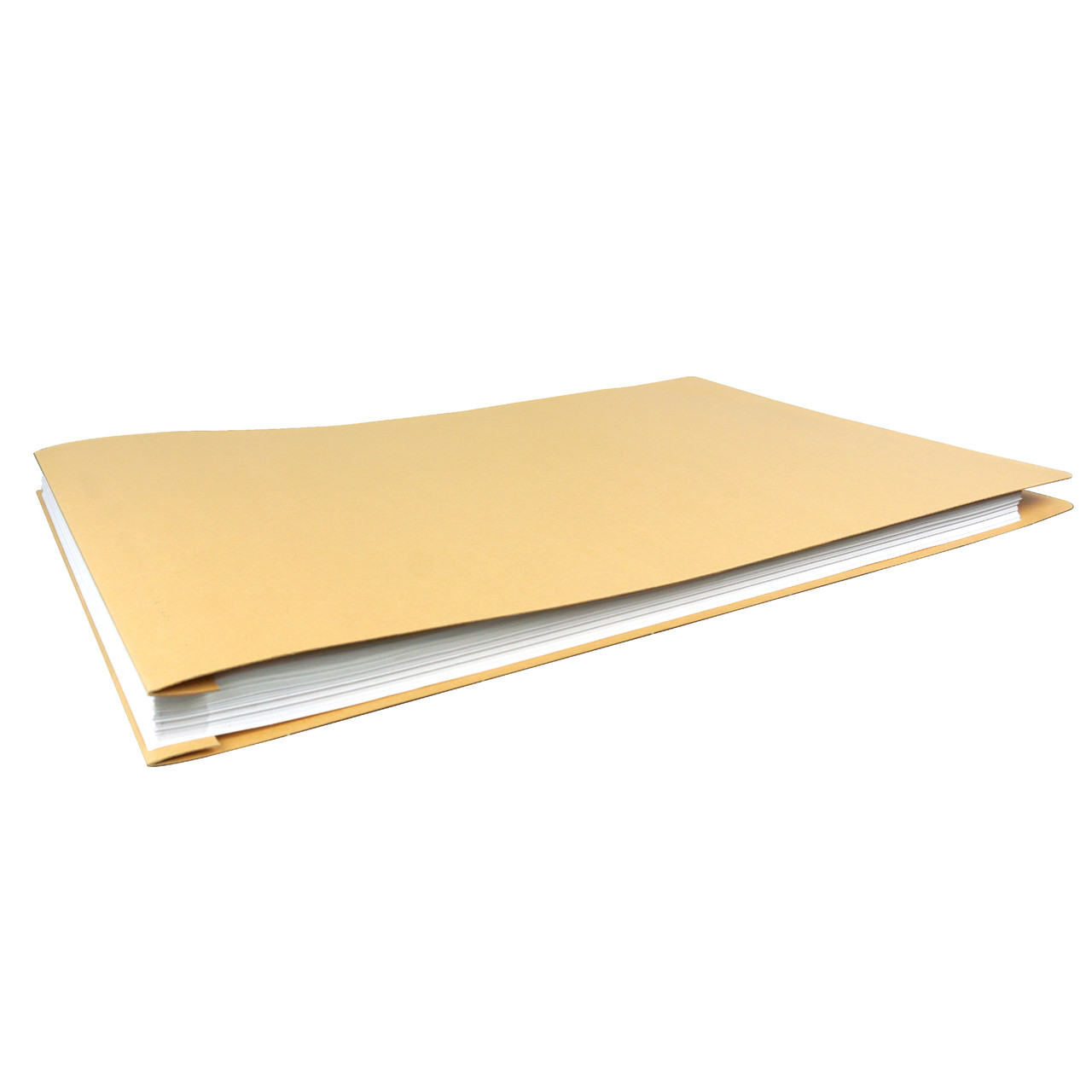 10 Pack of 11x17 Landscape Pressboard Presentation Binder Folder, Blue Fiberboard Report Cover with Metal Prong Paper Fastener