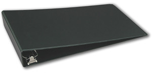 11x17 Black Binder Vinyl Panel with top opening pockets Featuring