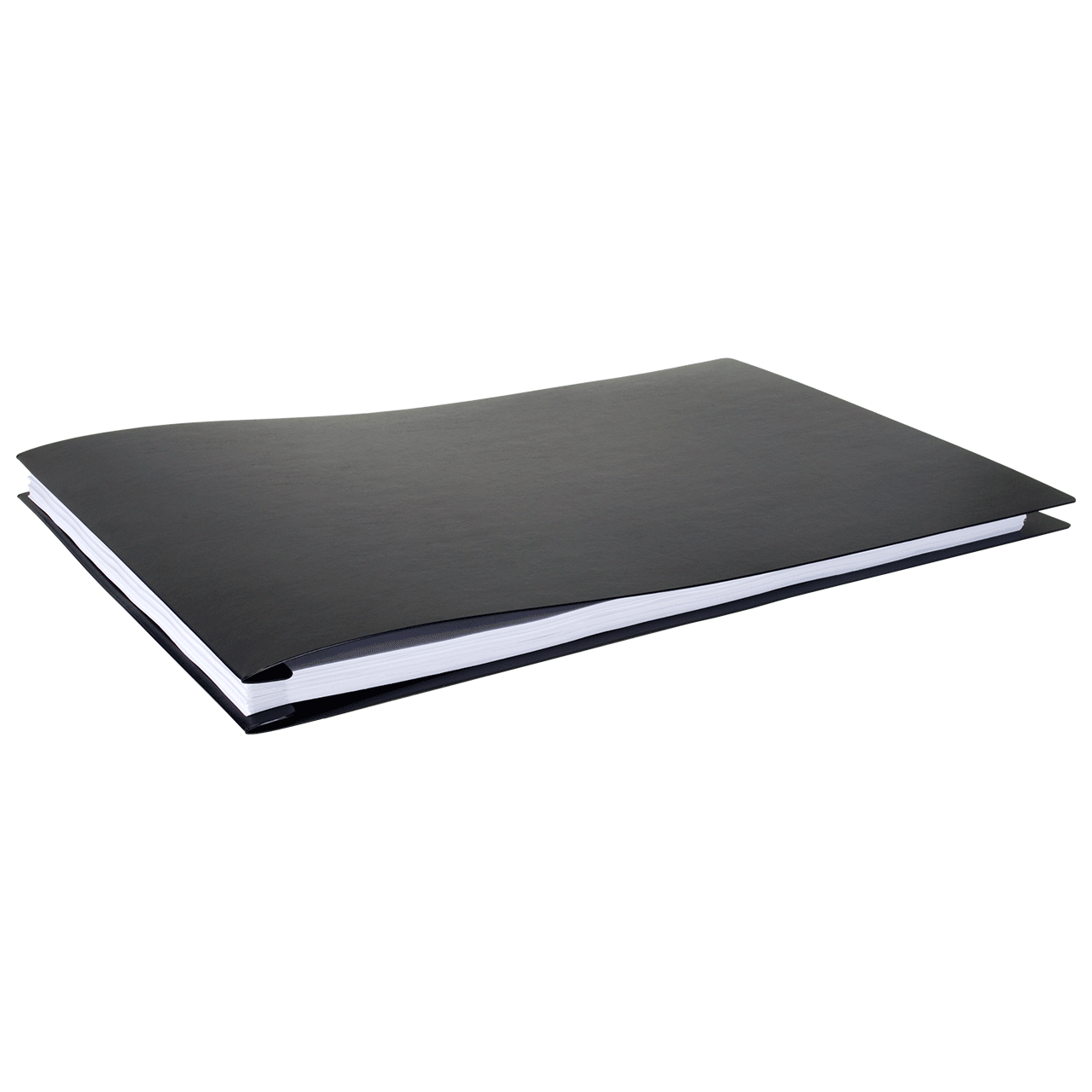 Single 11x17 Report Cover Pressboard Binder Poly Panels Includes Fold