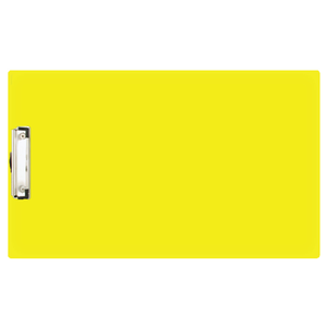 11x17 Clipboard Acrylic Panel Featuring a Low Profile Clip Yellow