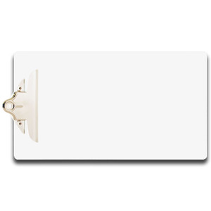 8.5x14 Clipboard Acrylic Panel Featuring a Jumbo Board Clip White