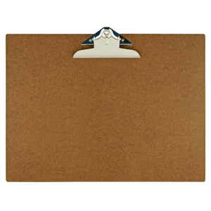17x11 Clipboard Hardboard Panel Featuring a Jumbo Board Clip Brown