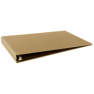 11x17 Binder Hardboard Panel Featuring a 1" Angle-D Ring Brown