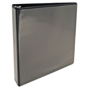 11x8.5 Binder Vinyl Panel with pockets Featuring a 1" Angle-D Ring Black