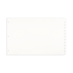 11x17 White 12 Tabbed Dividers (24 per Package)