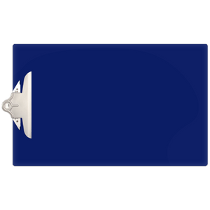 11x17 Clipboard Acrylic Panel Featuring a Jumbo Board Clip Blue