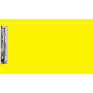 11x17 Clipboard Acrylic Panel Featuring an 8" Hinge Clip Yellow