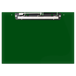 17x11 Clipboard Acrylic Panel Featuring an 11" Hinge Clip Green