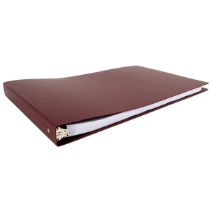 11x17 Binder Poly Panel Featuring a 1" Round Ring Maroon