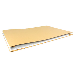 11x17 Report Cover Pressboard Binder Paperboard Panels includes Fold-over Metal Fastener | Wofford Khaki | Single unit