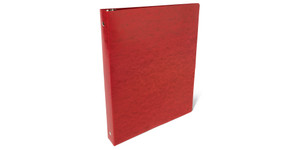 11x8.5 Binder Lanai Fiberboard Panel Featuring a 1" Round Ring -Executive Red