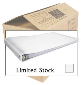11x17 Binder - 1" Round Ring Poly (Clear Frost) FACTORY BLEMISHED