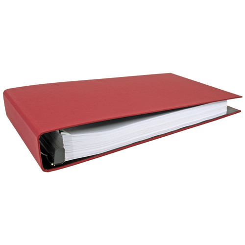 11x17 Binder Turned Edge Panel Featuring a 2" EZ Comfort Locking Angle-D Red