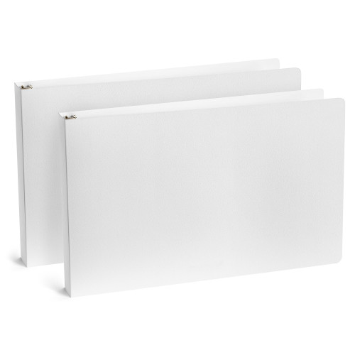 11x17 1" White Poly Binder 2-pack