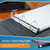 11x17 Landscape Binder 2-Pack Vinyl 3-Ring Document Organizer with 2-inch Angle D-Ring for 360 Pages. Black Portfolio for Art Storage, Display Tattoo Book, Blueprints, Tabloid or Ledger Size