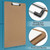 11x17 Clipboard with Low-Profile Metal Clip. 19.5in Length Extra Large Medium Brown Hardboard Clip Board for Drawing, Engineering, Drafting, Art, and More. Durable Document Holder