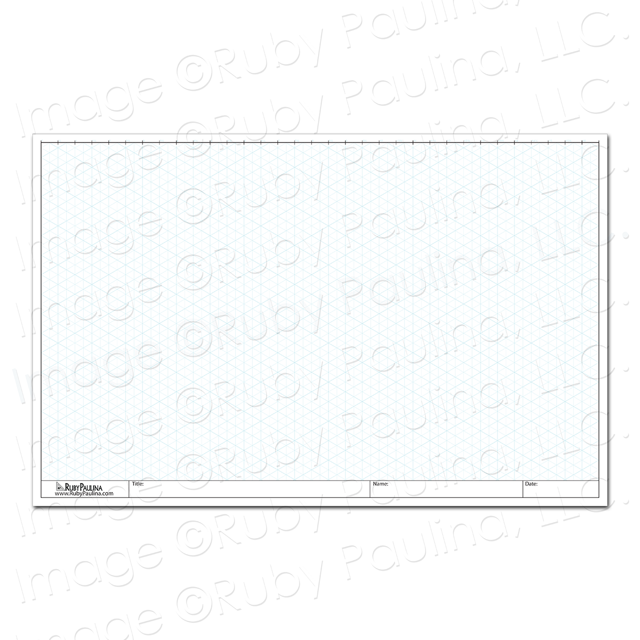 11x17 loose leaf isometric paper (100 pages)