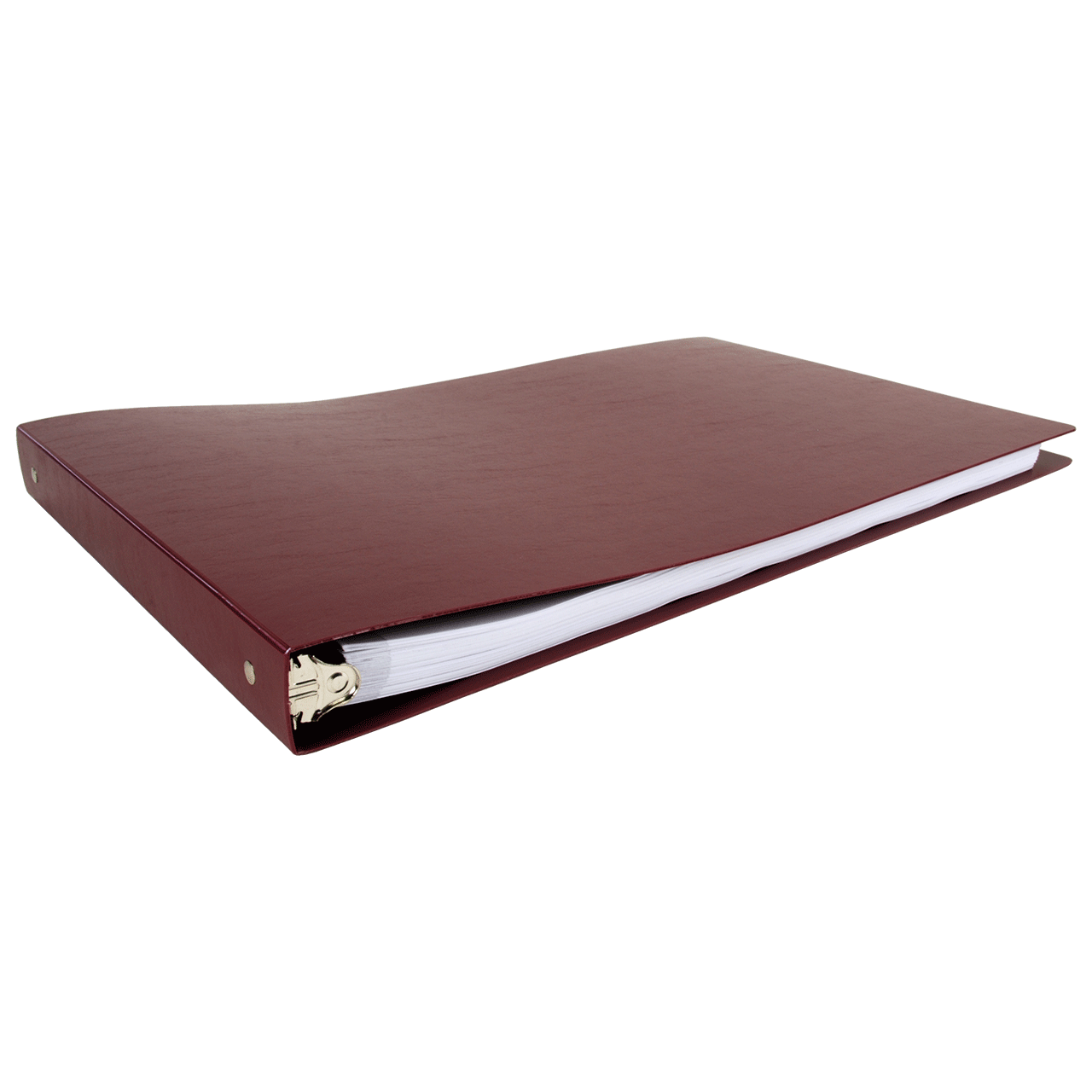 11x17 Binder Poly Panel Featuring a 2 Angle-D Ring Maroon