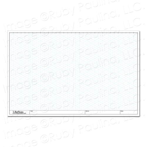 11x17 loose leaf isometric paper (100 pages)
