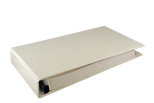 11x17 Binder Vinyl Panel with top loading pockets Featuring a 2" EZ Comfort Locking Angle-D White