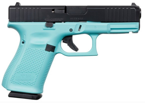 Glock 19 Gen5 Robin's Egg Blue/Black-3 Glock 19 Gen5 Robin's Egg Blue/Black-3