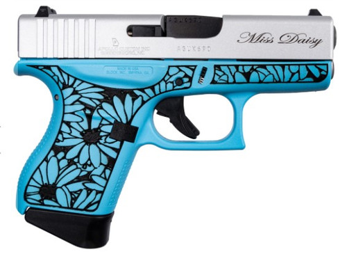 Glock 43 'The Daisy' in Robin's Egg Blue/Aluminum-3 Glock 43 'The Daisy' in Robin's Egg Blue/Aluminum-3