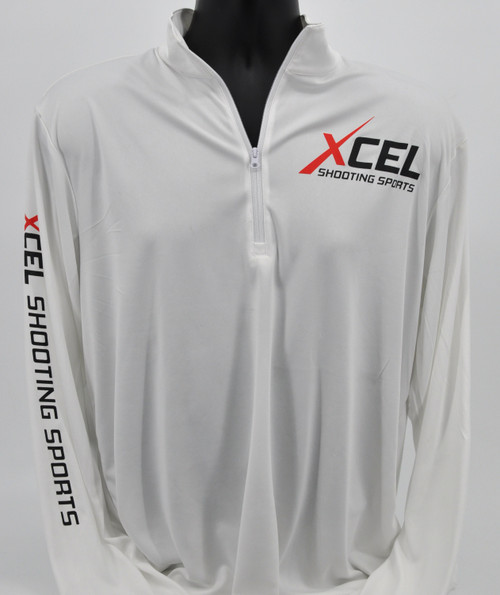 Xcel Long Sleeve  Performance 1/4 Zip- White