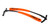 Outlaw X6 WING Rubber Frame, Orange/Black/Black