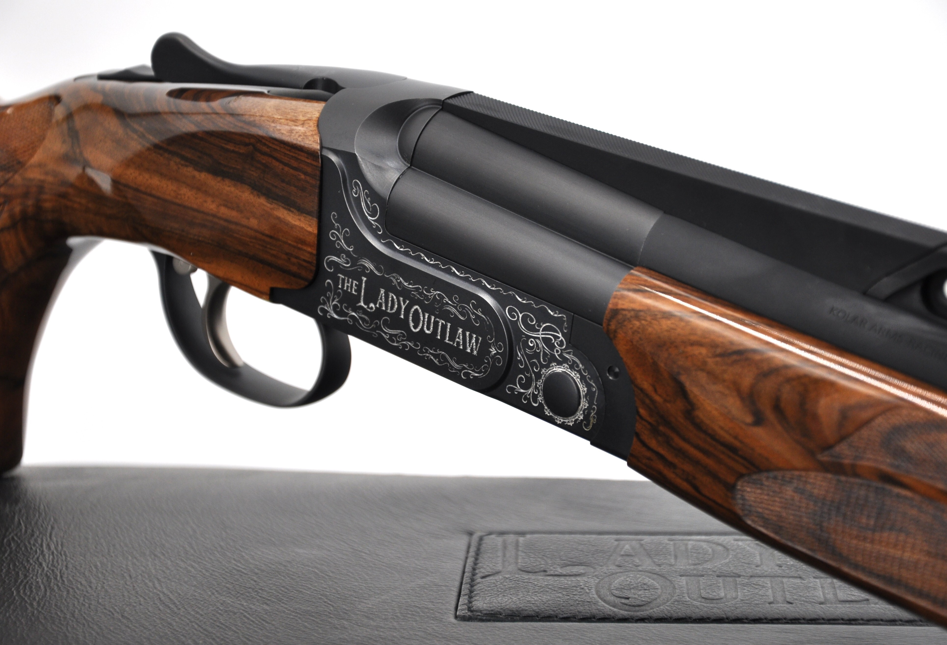 The Lady Outlaw women’s competition shotgun in Xcel styling